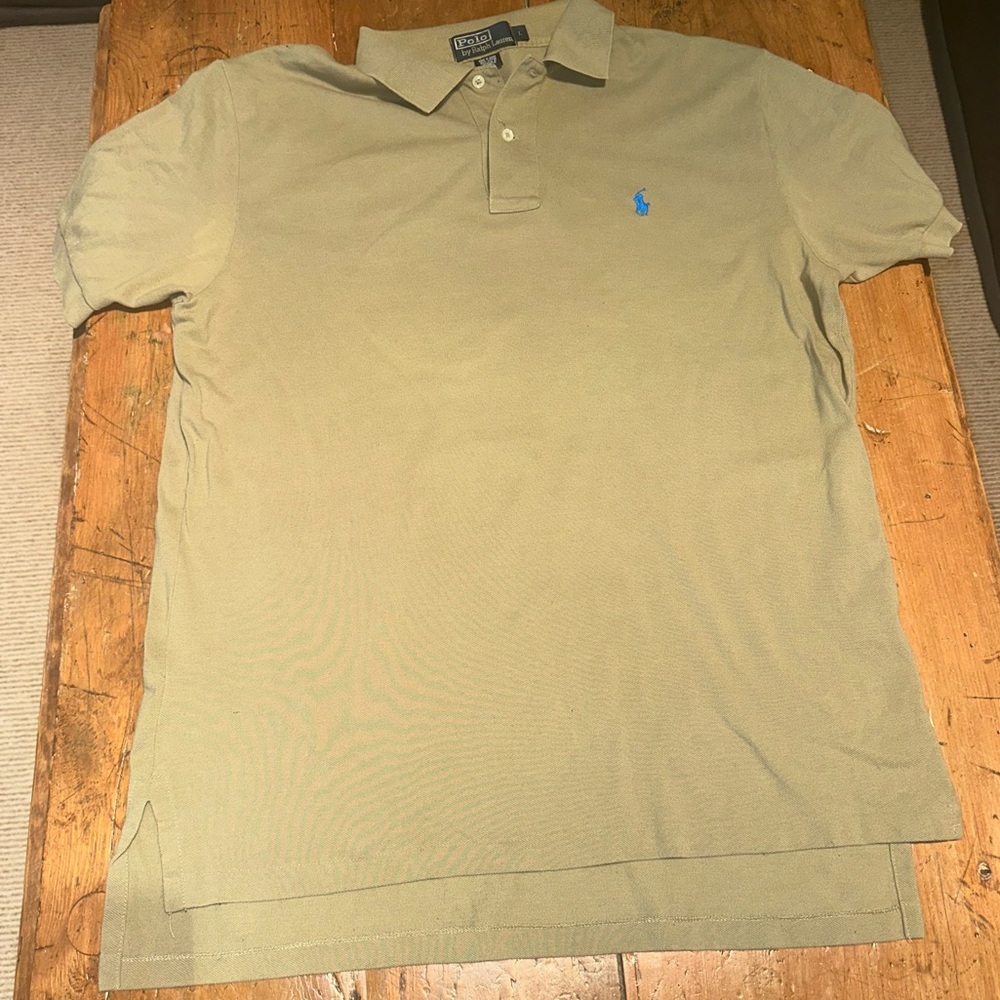 Vintage Polo by Ralph Lauren Men's khaki Polo Shirt